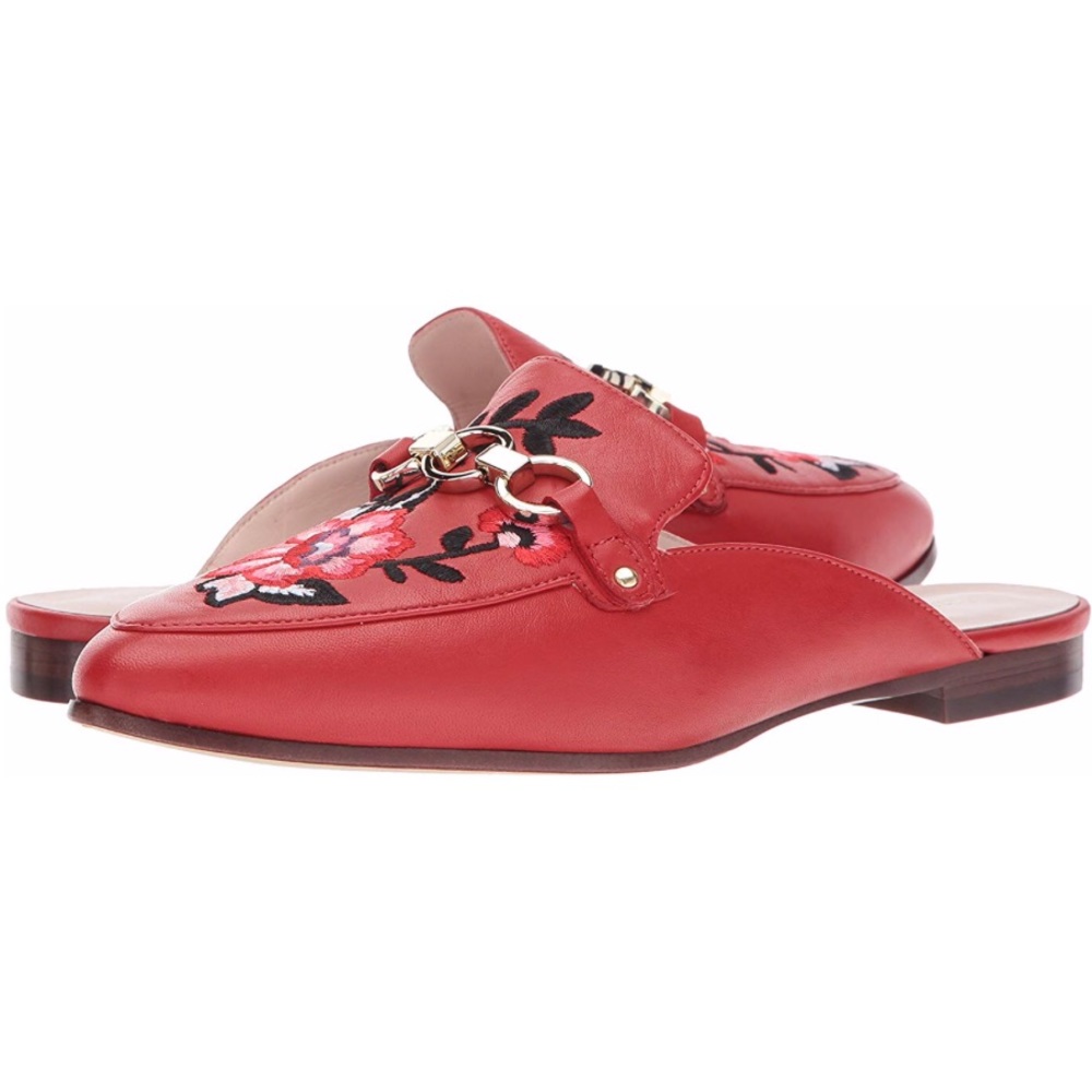 kate spade embroidered loafer mule